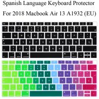 Spanish Keyboard Protector For 2018 2019 Macbook Air 13 A1932 EU Layout Keyboard Cover