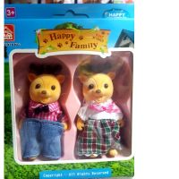 [ โมเดล ฟิกเกอร์ ของสะสม ] firstbuy_Happy Family ตุ๊กตากวาง ของเล่นประกอบบ้านหมี บ้านกระต่าย น่ารัก .เหมาะเป็นของฝากของขวัญได้ Gift Kids Toy.