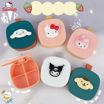 Hello Kitty Cute Fashion Cartoon Portable Pill Box Sanrio Anime