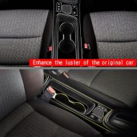 1Set Car Water Cup Holder Decor Frame Center Console Water Cup Holder Decoration Cover Trim for Yaris RHD