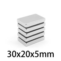 2 30pcs 30x20x5mm Block Powerful Magnets 30mmX20mm Bulk Sheet Neodymium Magnet 30x20x5 mm Permanent NdFeB Magnetic 30x20x5mm