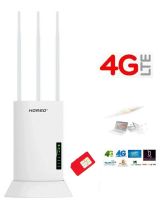 4G Outdoor Wifi Router 3 High Gain Antennas Indoor &amp; Outdoor High-Performance Industrial Grade