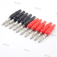 10pcs 4mm Banana Plug Connectors Red Black Solderless Side Stackable For Musical Speaker Video Audio DIY Adapter YB23TH