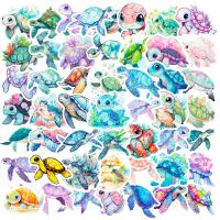 ☸ 10/25/50pcs Sea Turtle Cartoon Graffiti Stickers for DIY Scrapbook Stationery Water Bottle Phone Laptop Guitar Decal Kids Toy