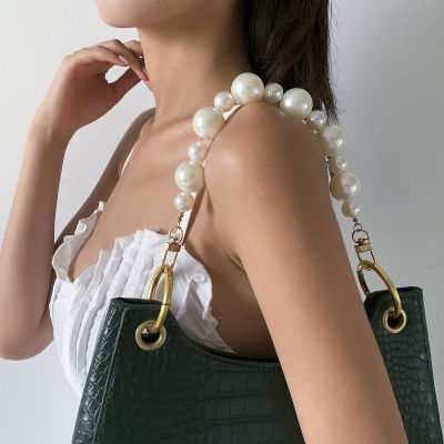 Pearl Chain Strap Romantic Bag Decoration Unique Bag Chain Elegant Handheld Bag Clasp Fashion Handbag Accessories