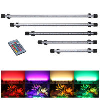 Seven masterRGB Aquarium light 18-57cm Remote control diving lamp Colorful lamp 90-260v lamp for plants Fish tank Amphibious use