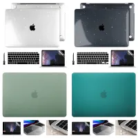 2 4ใน1เคสโปร่งใสคริสตัลส่องแสงเป็นประกายวิบวับสำหรับ Macbook Air Pro Retina 11 13 15 16ทัชบาร์ A2289 A2159 Air Pro 13 A2337 M1 A2338ใหม่