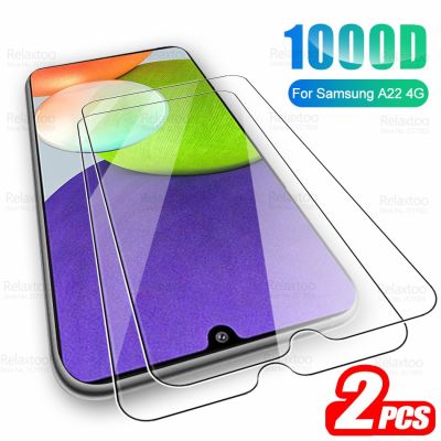For Samsung A22 4G Glass 2pcs Tempered Glass For Samsung Galaxy A 22 SM-A225F 6.4" Screen Protector Guard HD 9H Protective Film