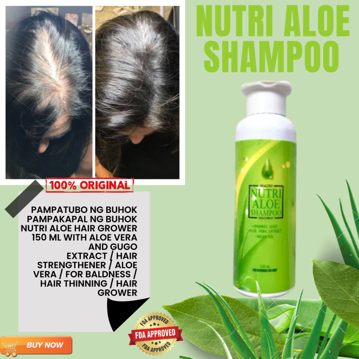 NUTRI ALOE SHAMPOO- PAMPATUBO NG BUHOK , PAMPAKAPAL NG BUHOK-HAIR ...