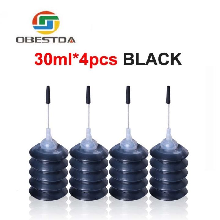 obestda-4-bottle-30ml-black-universal-refill-dye-ink-for-hp-for-canon-for-brother-epson-for-all-brands-inkjet-printer-ciss-ink-cartridges