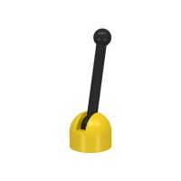 Lego part (ชิ้นส่วนเลโก้) No.4592c02 Antenna Small Base with Black Lever