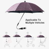 Baby Stroller Folding Umbrella UV Sun Rain Protection Parasol 360 Degrees Adjustable Universal Stroller Sunshade Canopy Coverbab