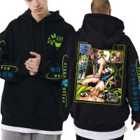 Anime Jojo Bizarre Adventure Stone Ocean Jolyne Cujoh Graphic Hoodie Man Oversized Sweatshirt Men Women Manga Harajuku Hoodies Size Xxs-4Xl