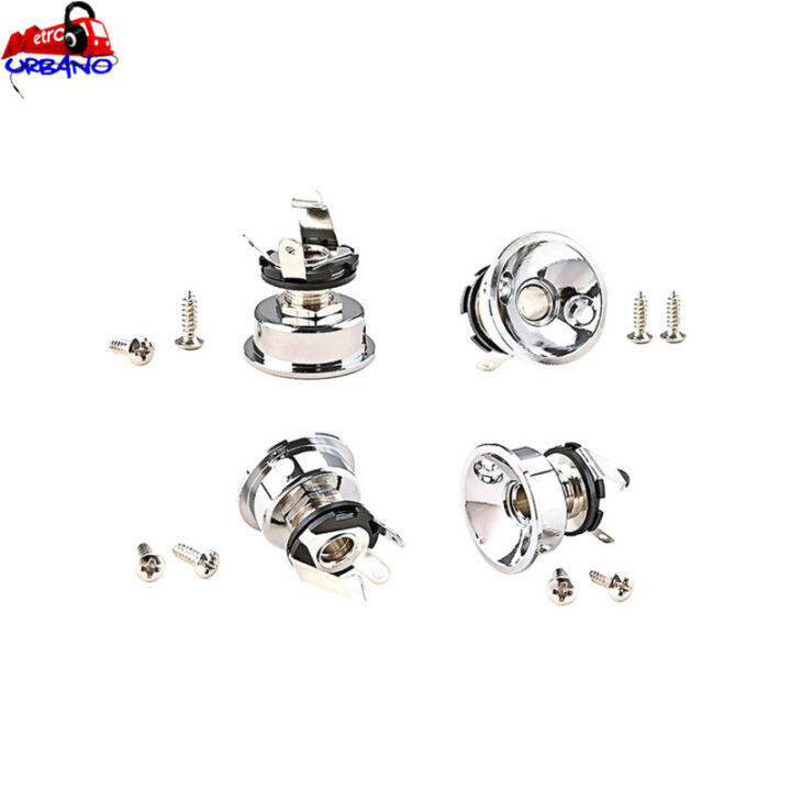 Retro External Jack Plug Socket Electric Guitar Socket Jack Plate