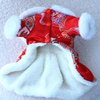 Lovely Thickened Dog Cat Fleece Lined Dress Pet Winter Outfit Pet Clothes Easy-wearing  Keep Warm Dresses