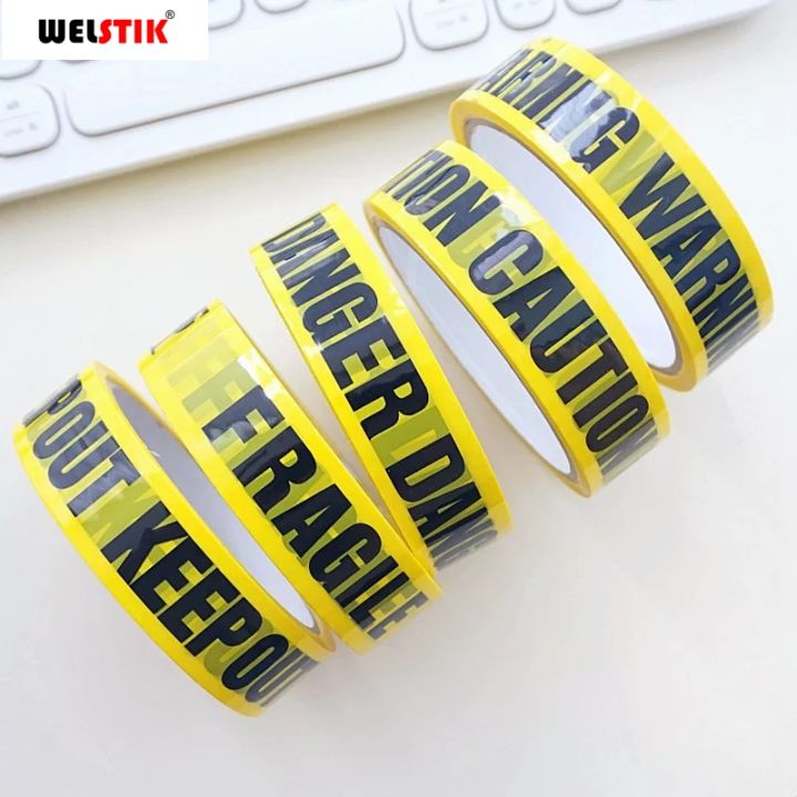 1-roll-25m-yellow-warning-sign-tapes-diy-sticker-caution-danger-barrier-safety-reminder-for-store-warehouse-factory-mall-school-adhesives-tape