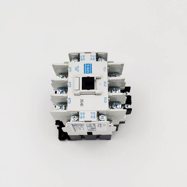 s-n25-แมกเนติก-คอนแทกเตอร์-กระแสac-1-ith-50a-คอนแทกช่วย-2no-2nc-แรงดันไฟฟ้า-coil-ac24v-ac110v-ac220v-ac380v-50-60hz-สินค้าคุณภาพพร้อมส่ง