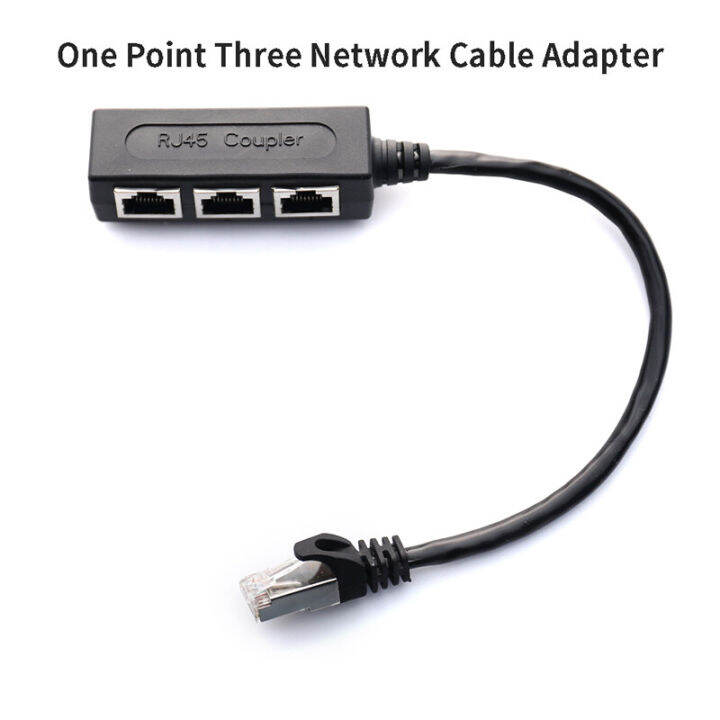 [COD]RJ45 Splitter LAN Ethernet Network RJ45 Connector Splitter Adapter ...