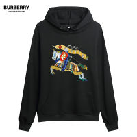 Burberry เสื้อกันหนาวมีฮู้ด,เสื้อกันหนาวสำหรับผู้ชายและผู้หญิงสไตล์เกาหลีเรียบง่ายอเนกประสงค์ใส่สบายและระบายอากาศ