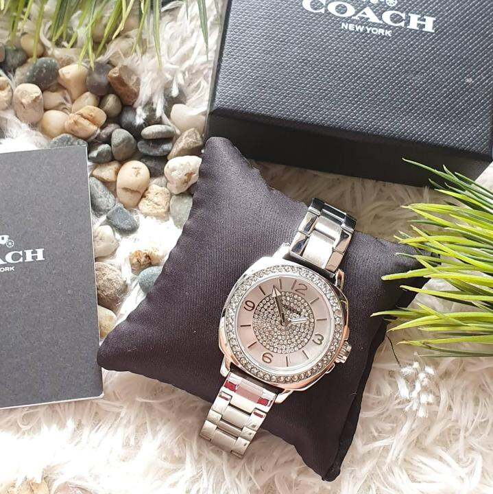 Coach 14502002 Women s Boyfriend Face Small Glitz SS Bracelet