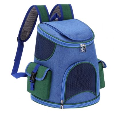 ✶ Dog Bag Fashion Mesh Ventilation Pet Cross body Bag Side Pocket Pet Bag Pet Carrier Backpack Outdoor Bag for Trip