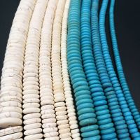 4 6 8 10 12 14 16 18mm White Red multicolor flat round Turquoise Loose Spacer Beads Blue Turquoise 15 Strands