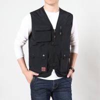 CODTheresa Finger Large Size Men Vest Multi-Pocket Cargo Vest Jacket Men Quick-Drying Large Size plus size