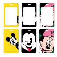 2022 Disney Mickey Mouse Girls Card Holder Cartoon Creative ID Card Cover ABS Plastic Anti-lost Bank Card Protective Case Card Holders