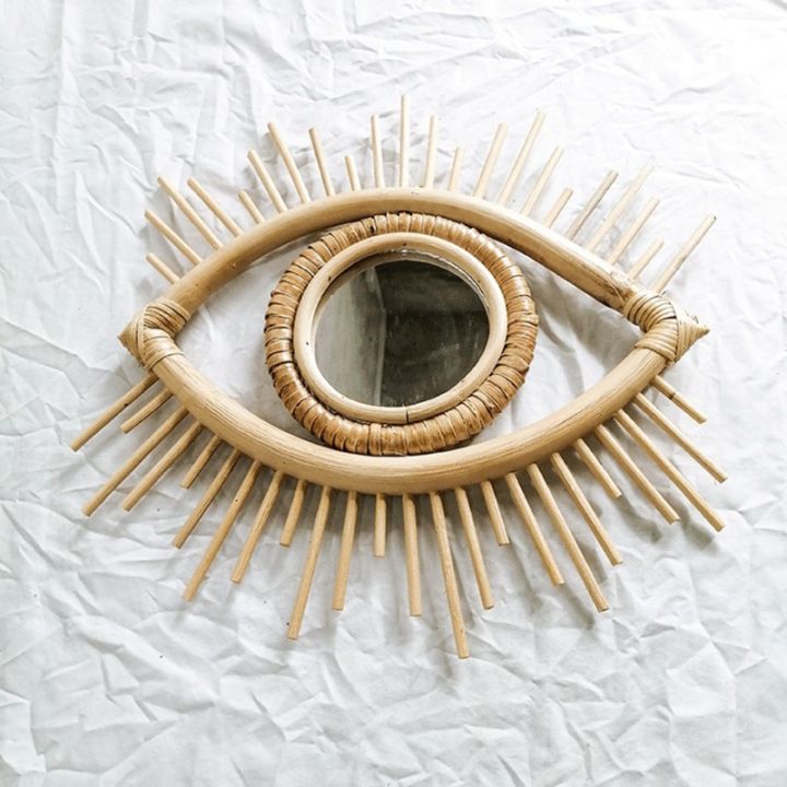 rattan-innovative-art-decoration-eye-shape-makeup-mirror-dressing-wall-hanging-mirrors-bedroom-bathroom-home-decoration-hot