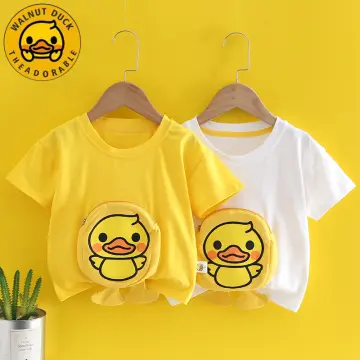 Cute Gold Cheese Duck Yellow and White Shirt