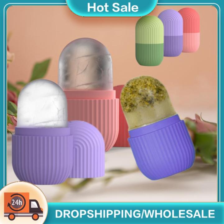 Dropship 1pc Silicone Ice Tray With Lid; Large Capacity Ice Box