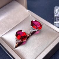 Simple and stylish topaz ring, red topaz, 925 silver, beautiful and novel, exquisite craftsmanship,