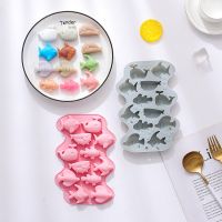 12 Hole Marine Fish Silicone Chocolate Mold Mix Animal Candy Biscuit Jelly Ice Cube Mould Cake Decor Soap Candle Baking Set Gift Bread  Cake Cookie Ac