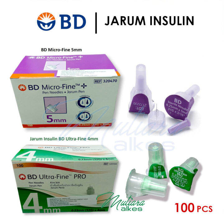 BD 1 BOX isi 100Pcs Jarum Insulin Needle BD Ultra Fine Micro Fine