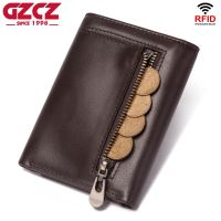 【CW】❂♘  Brand Men Leather Short Wallet With Coin Top Male Small Money Purse Card Holder New 2021