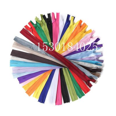 50-100pcs Colorful Nylon 3# Closed End Invisible Zippers 12/16/20 inch ( 30/40/50cm ) Tailor Sewing Crafts 20 Color Door Hardware Locks Fabric Materia