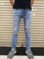 HighStreet jeans Bleached medium light blue ซิปปลายขา