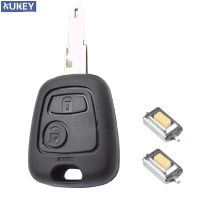 fvdbsdv Car Remote Key Shell Case For Peugeot 307 107 207 407 For Citroen C1 C2 C3 C4 C5 Xsara Picasso Fob with Switch NE73 Blade