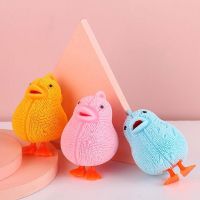 【hot】 Chickens Sensory Squeeze Stress Flashing Puffer Kids Goodie Stocking Stuffers Favor ！