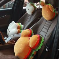 ✢▫ Car Headrest Pillow Cushion Hamburger Cookie Sandwich Shaped Soft Fluffy Bed Cute Gift Neck Rest Head Support Chair Seat