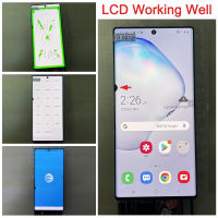 ข้อบกพร่องของสายจุดสำหรับหน้าจอ LCD สำหรับ Samsung Galaxy Note 10 Plus หน้าจอสัมผัสสำหรับ Samsung Note10 + N975F SM-N9750จุดแสดงผล