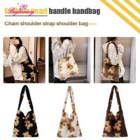 【Candy style】 Beginning กระเป๋าถือสะพายไหล่แฟชั่นสําหรับสตรีพิมพ์ลายหมี Tote