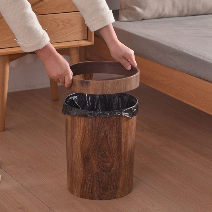 retro-creative-wood-grain-trash-can-household-living-room-kitchen-trash-can