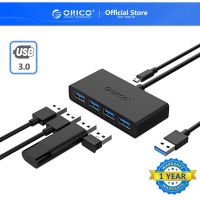 ORICO USB HUB 4พอร์ต USB 3.0 Splitter กับไมโคร USB พอร์ตพลังงานหลายความเร็วสูง OTG อะแดปเตอร์สำหรับคอมพิวเตอร์อุปกรณ์เสริมแล็ปท็อป (G11-H4)