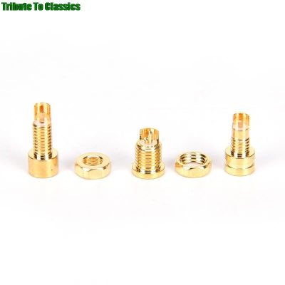 new Gold Plated Copper MMCX Female Jack Solder Wire Connector PCB Mount Pin IE800 DIY Audio Plug Adapter