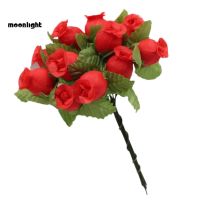 [Lowest price]1 Bouquet Artificial Flower 12 Rose Heads DIY Craft Home Party Wedding Decor