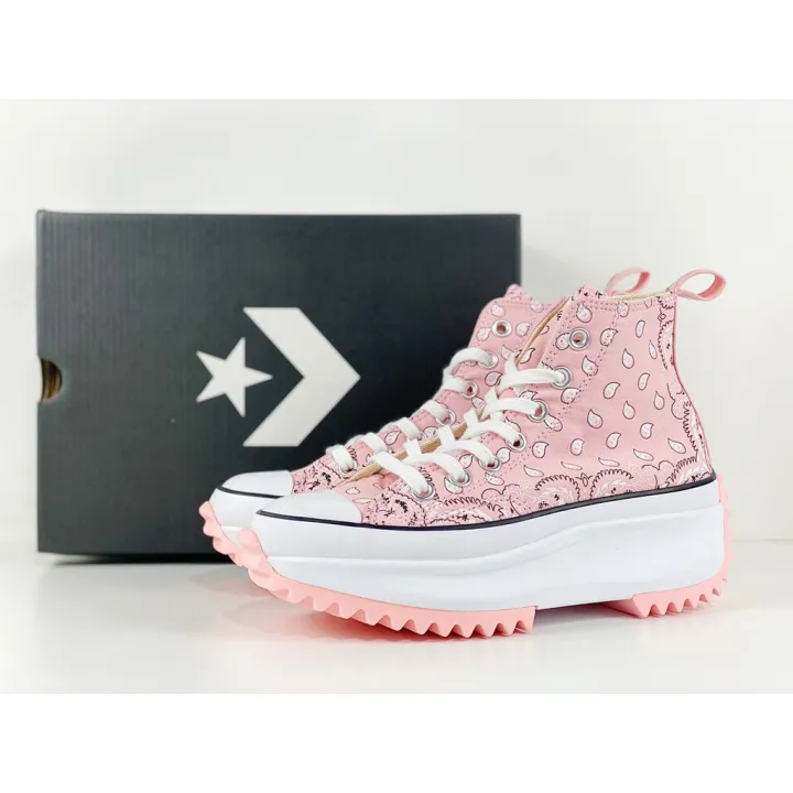 Converse Run Star Hike Brand New Cashew Flower Platform Shoes Pink Lazada Ph 5138