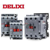 Delixi 12a Cjx2 Lc1 Cjx2s กระแสสลับ3ขั้วไม่มีแรงดันไฟฟ้า24V 36V 110V 220V 380V 50/60Hz ราง Din