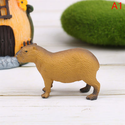 💖【Lowest price】MH จำลองมินิสัตว์ป่าน่ารักรุ่น figurines capybara Collection ของขวัญของเล่น