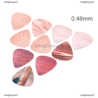 minglieyue2 10pcs wood GRAIN Guitar Picks กีต้าร์ Plectrum ความหนา0.46/0.71/1.0มม